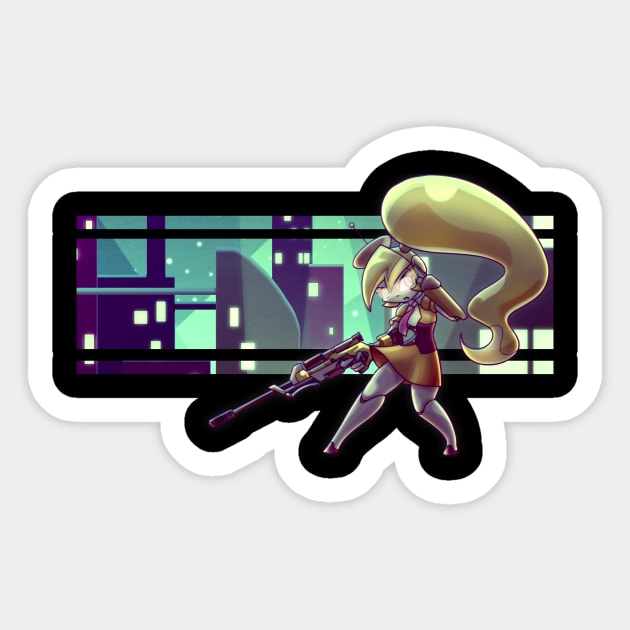 Sniper Pivot (Original) Sticker by Zedrin